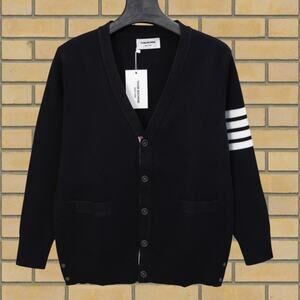 Classic Thom Browne Black Cardigans